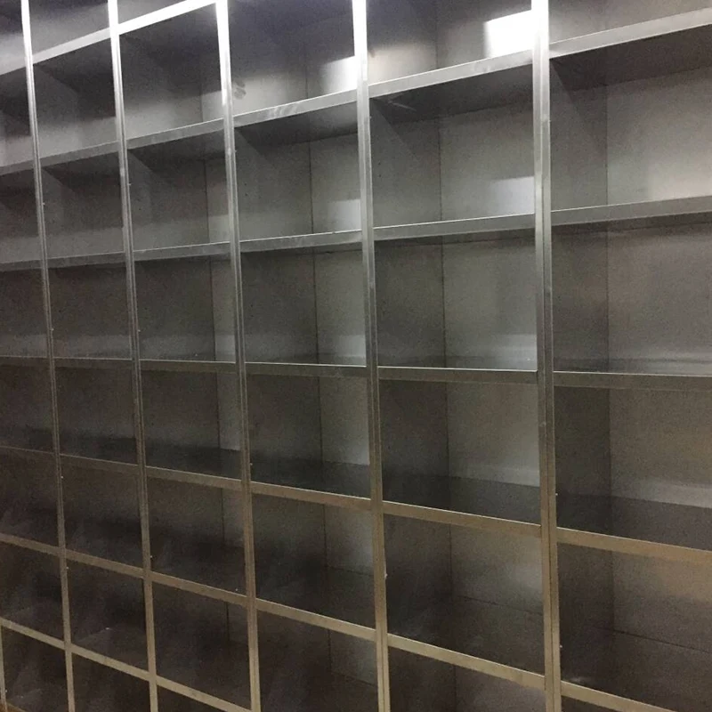 Rak penyimpanan guci stainless steel